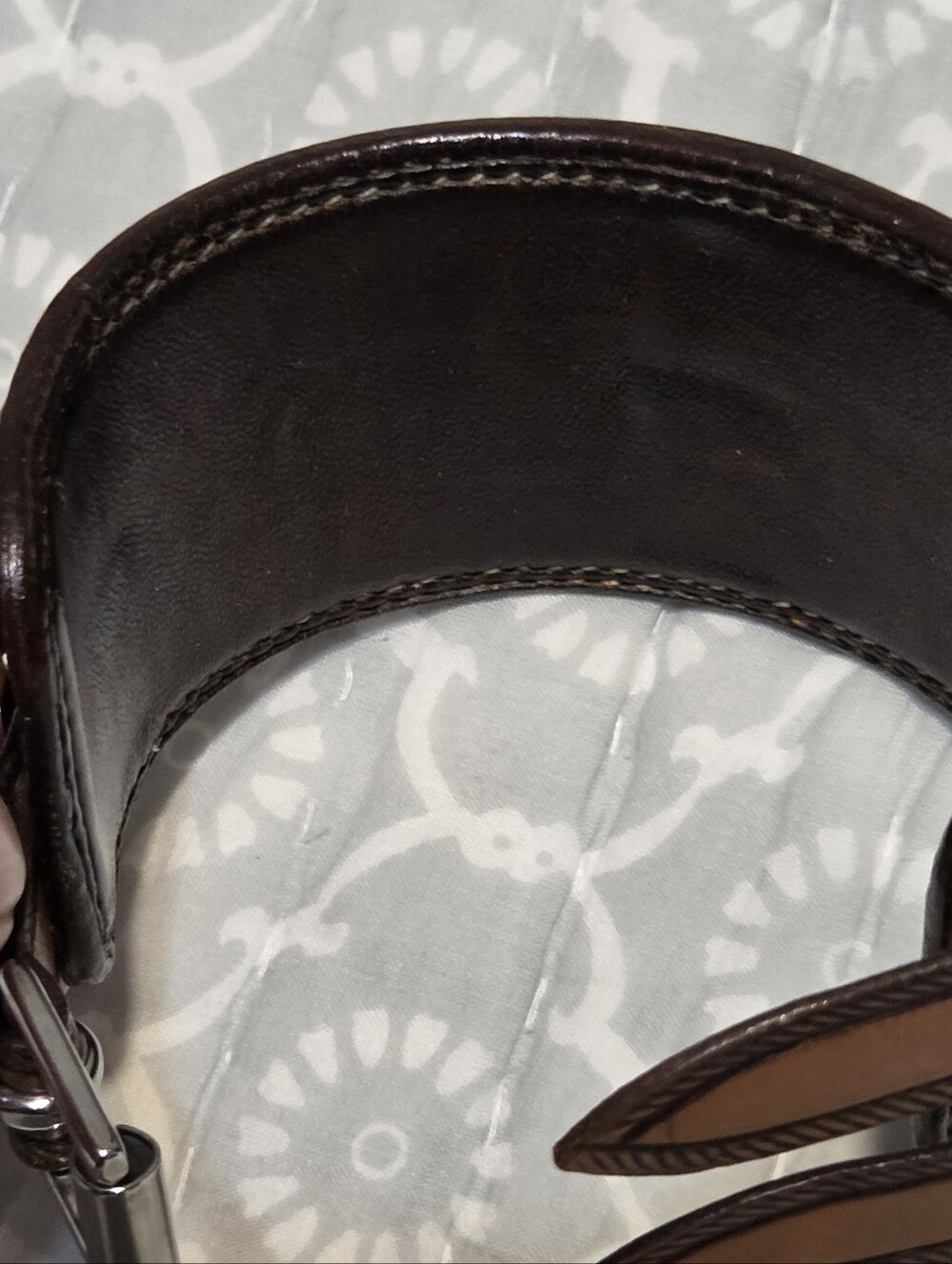Handmade Cuff With Rope Embossed Straps - Picture 8 of 10